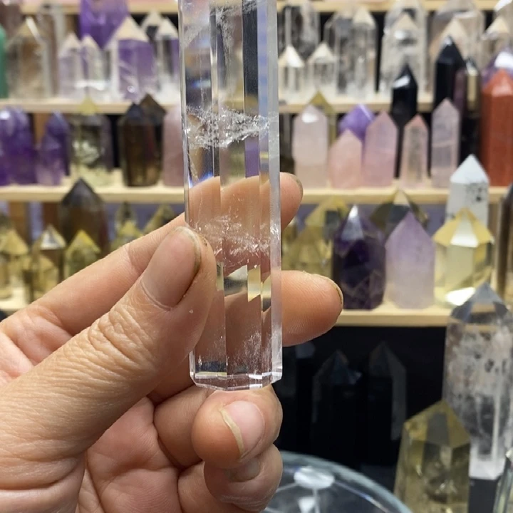 水晶大型摆件（非配饰）银S925镶嵌白水晶