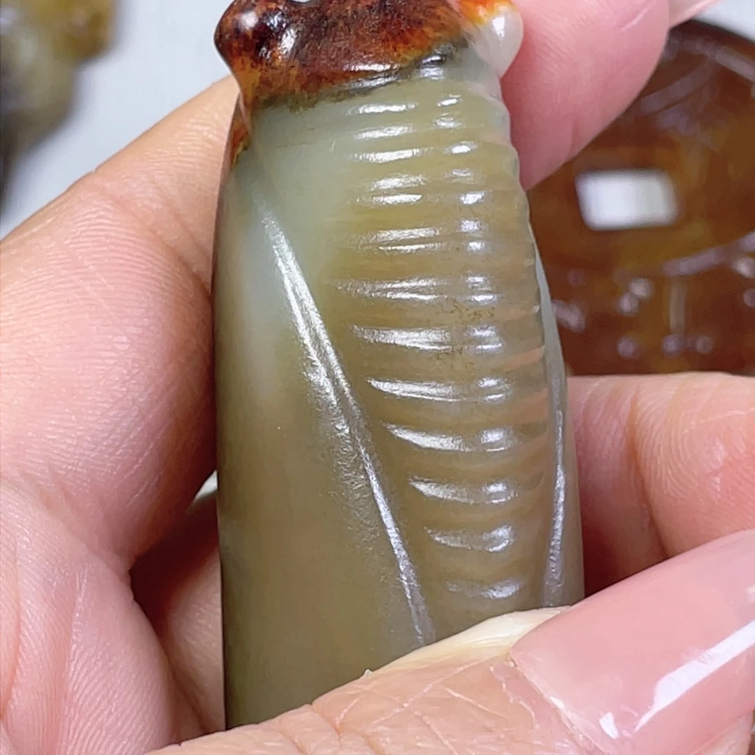 和田玉颈饰未镶嵌云**步
