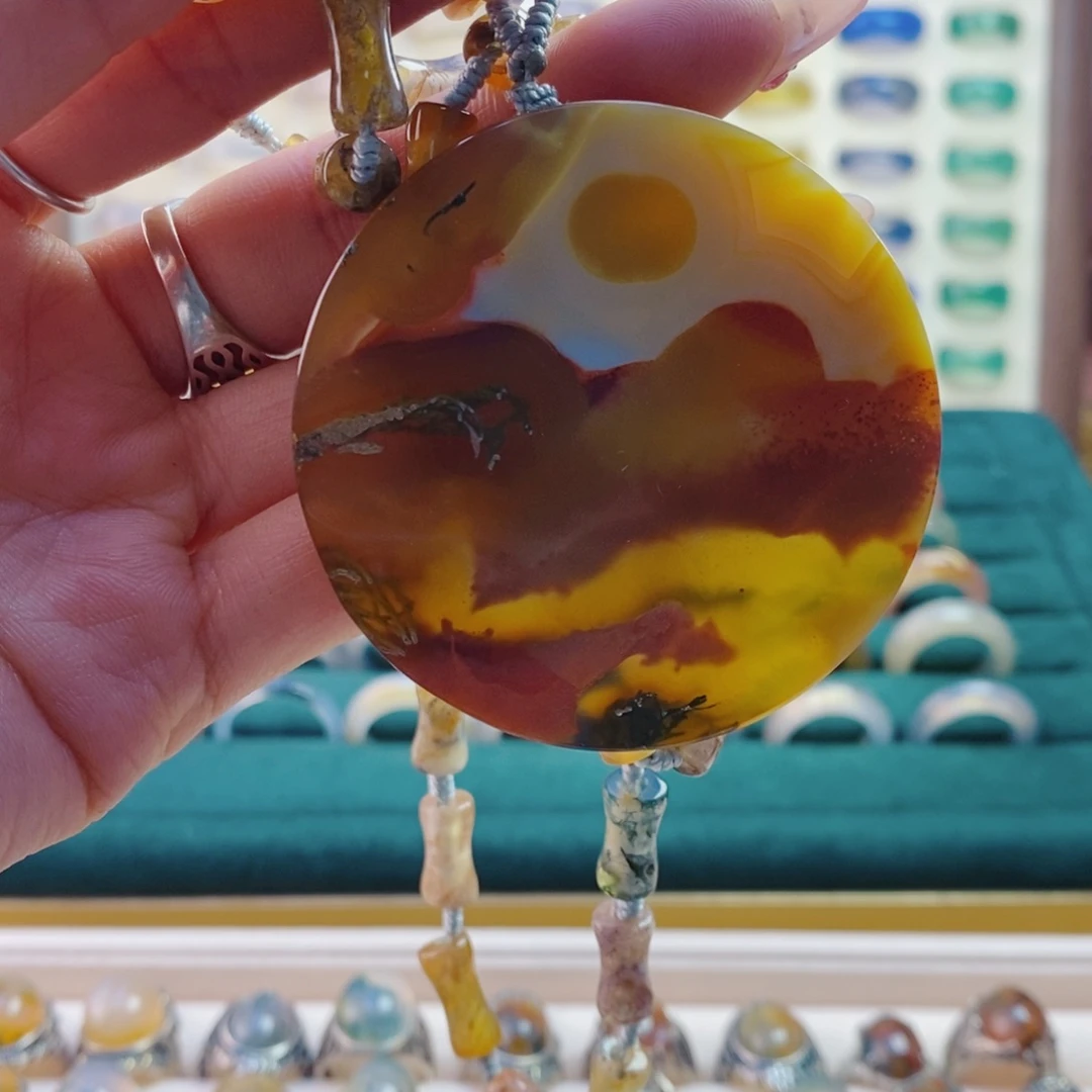 玛瑙/玉髓戒指未镶嵌晓*