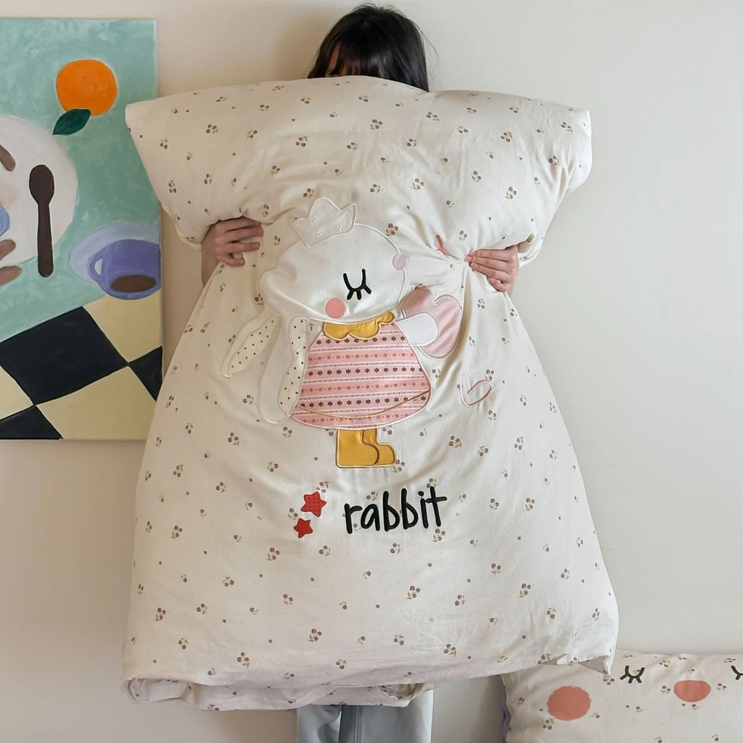 全棉双层纱单被套2.0米双人被套被罩