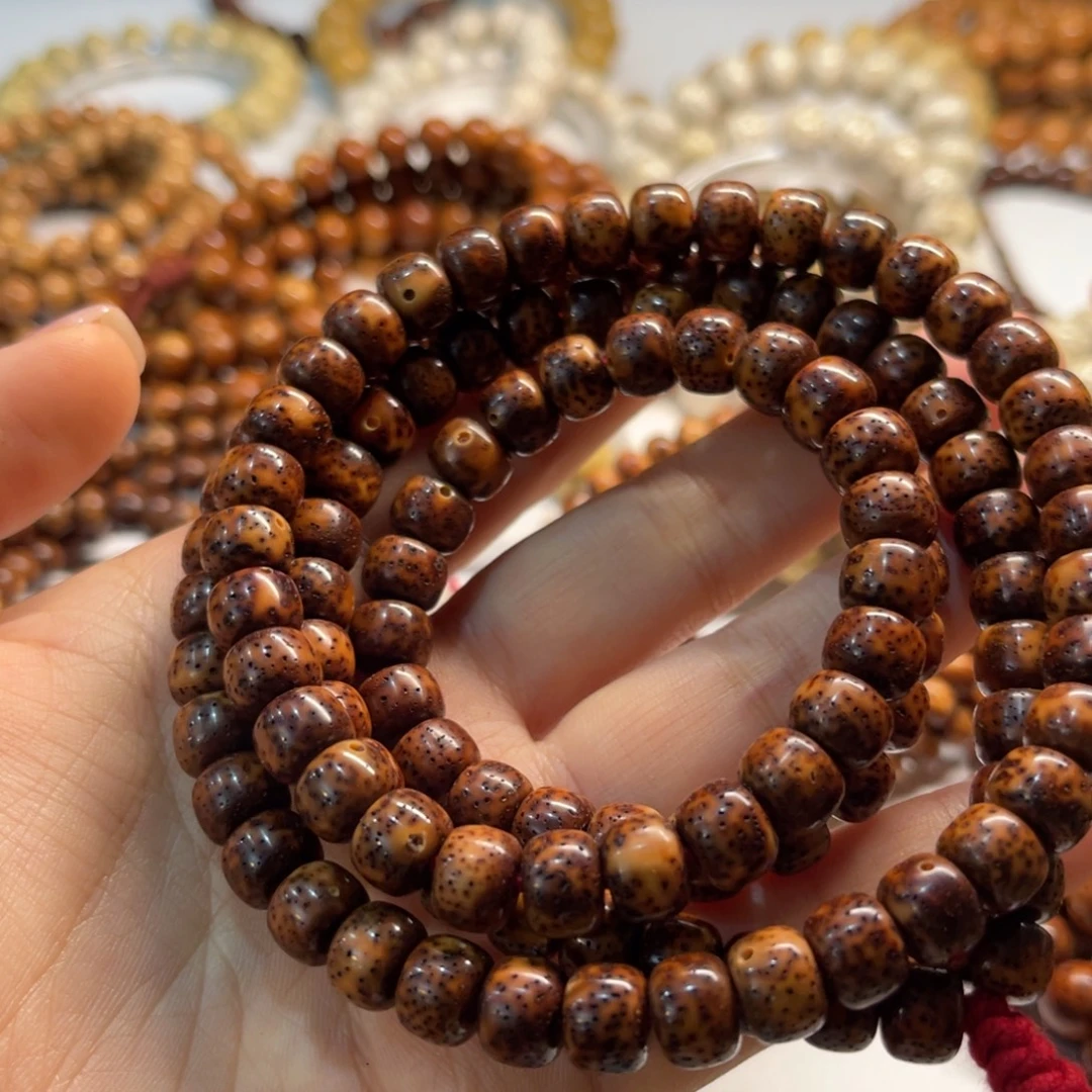 星月菩提吊坠97藏桶深虎皮