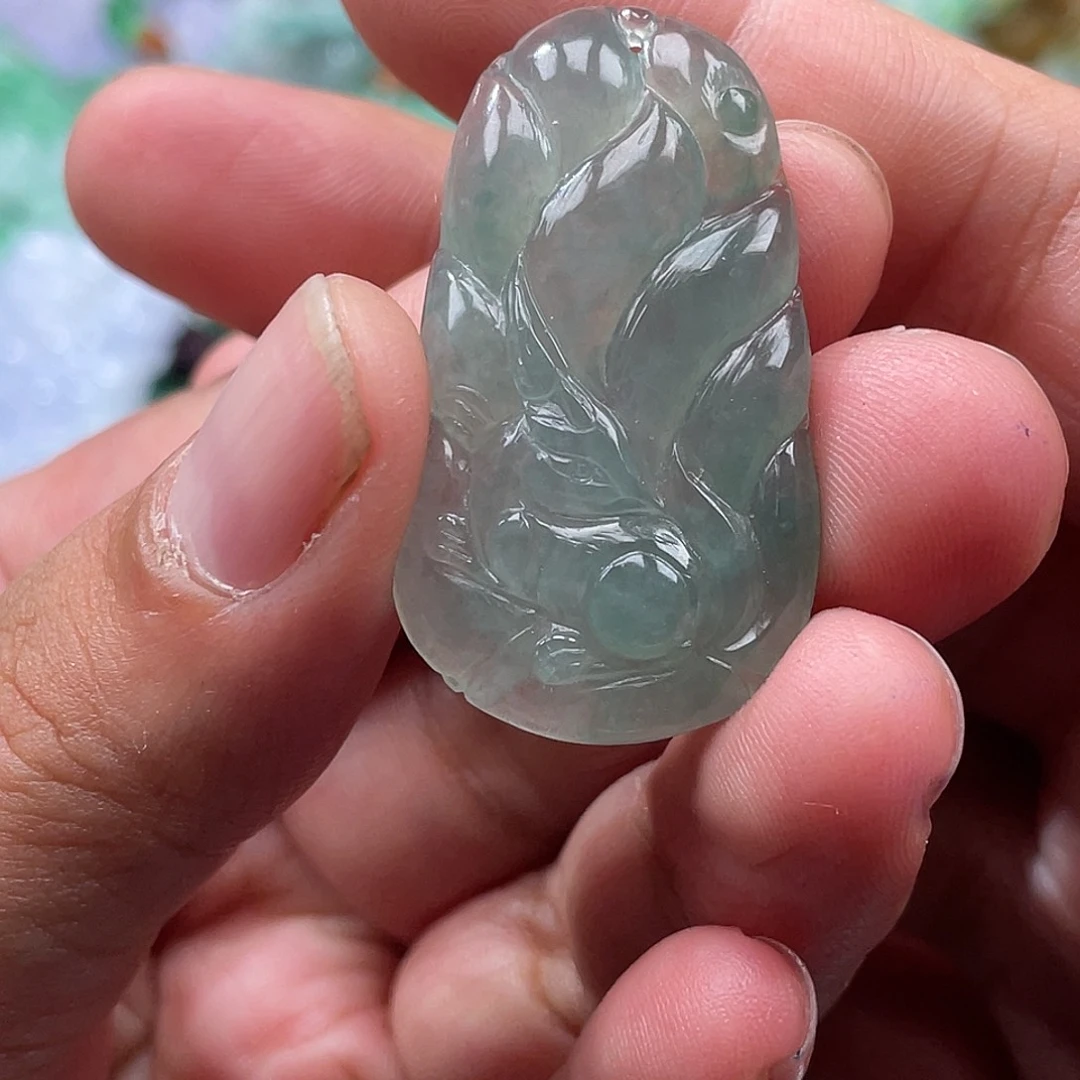 翡翠未镶嵌颈饰翡玉缘翡翠