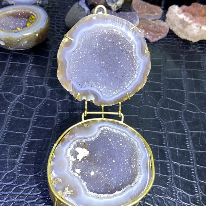 未镶嵌珠宝半成品水晶聚宝盆