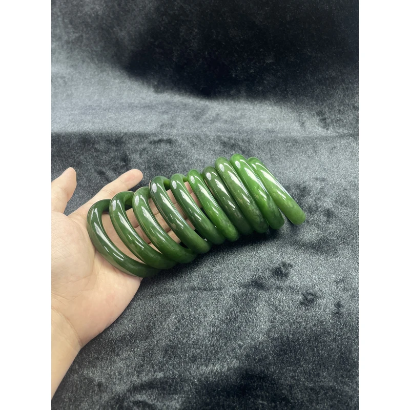 【小耿珠宝】和田碧玉手镯/4.5（多样性发其一）