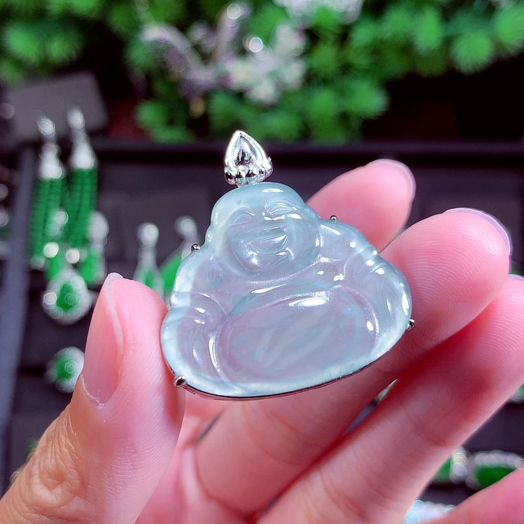 颈饰未镶嵌翡翠天然