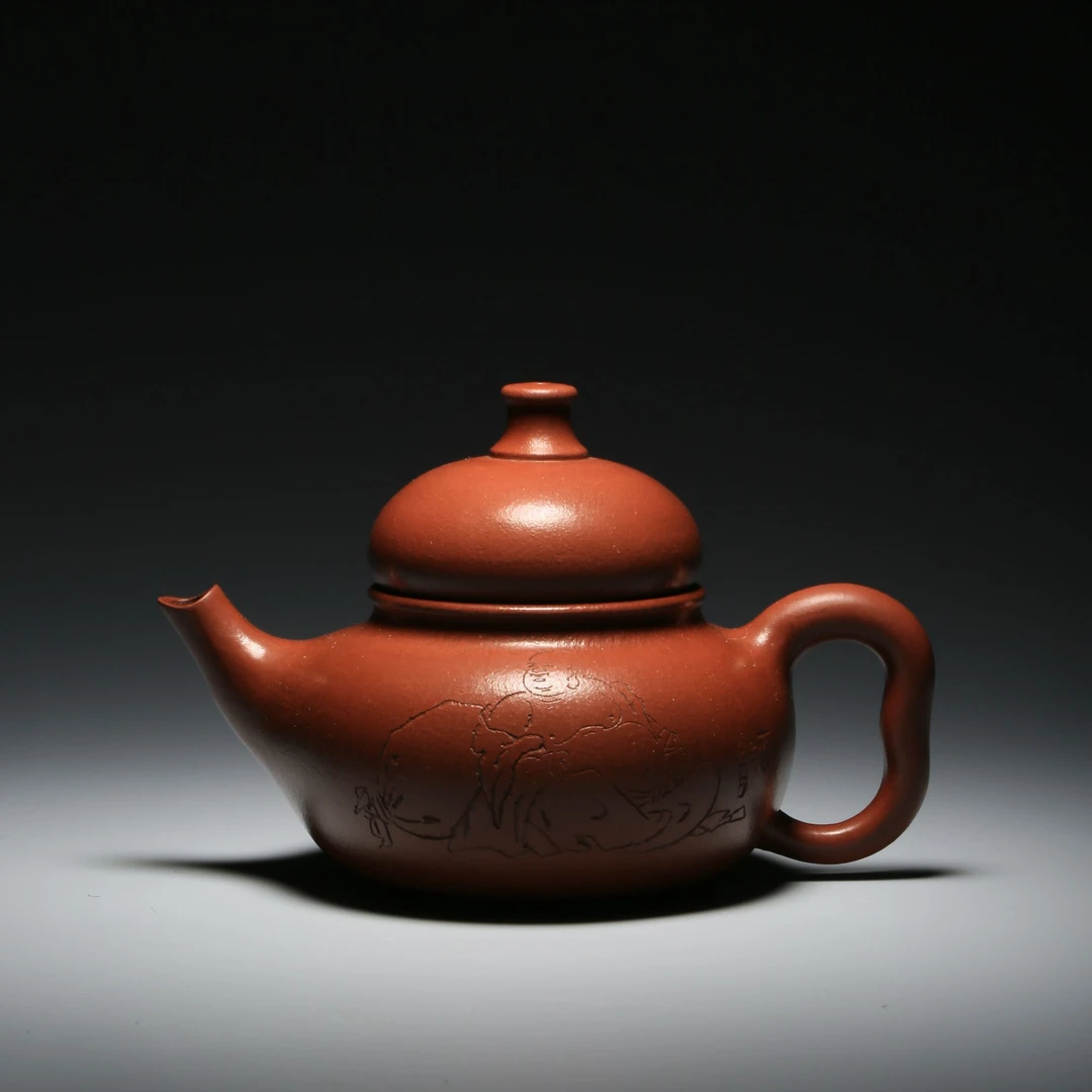 Lot533 周桂珍制 福禄壶 高10cm 长15.8cm 320cc