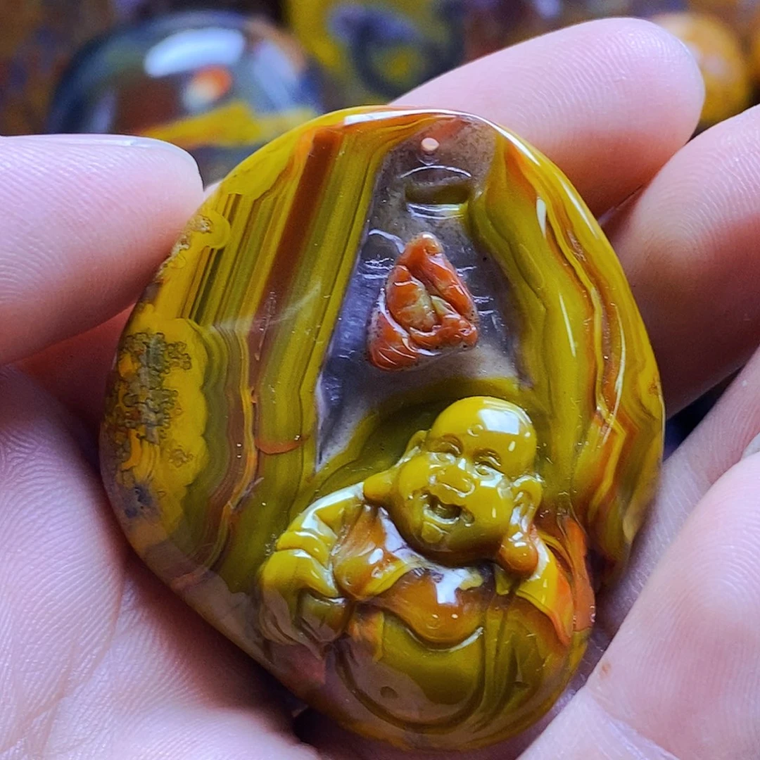 玛瑙/玉髓未镶嵌吊坠(不含链)