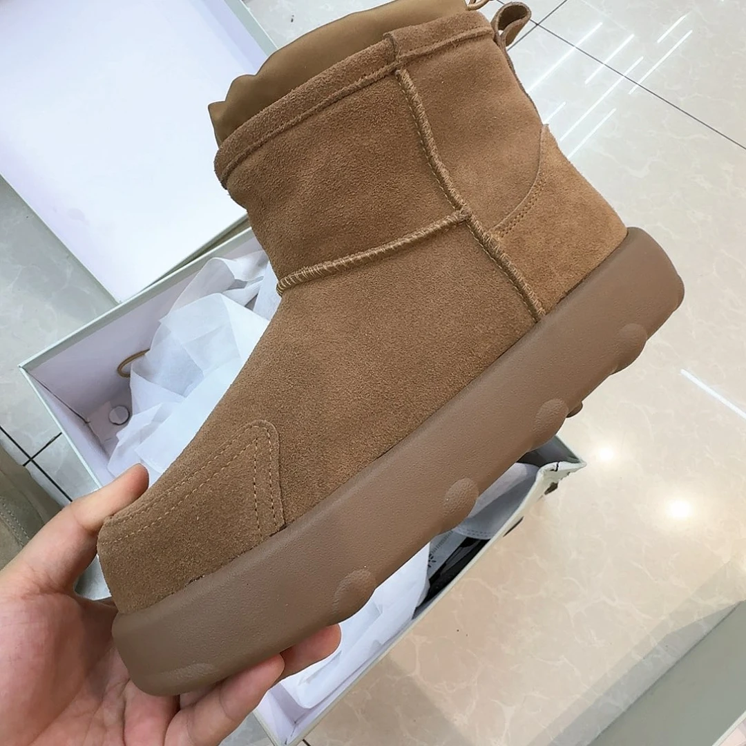 飞***鸟羊剖层皮革39码女鞋