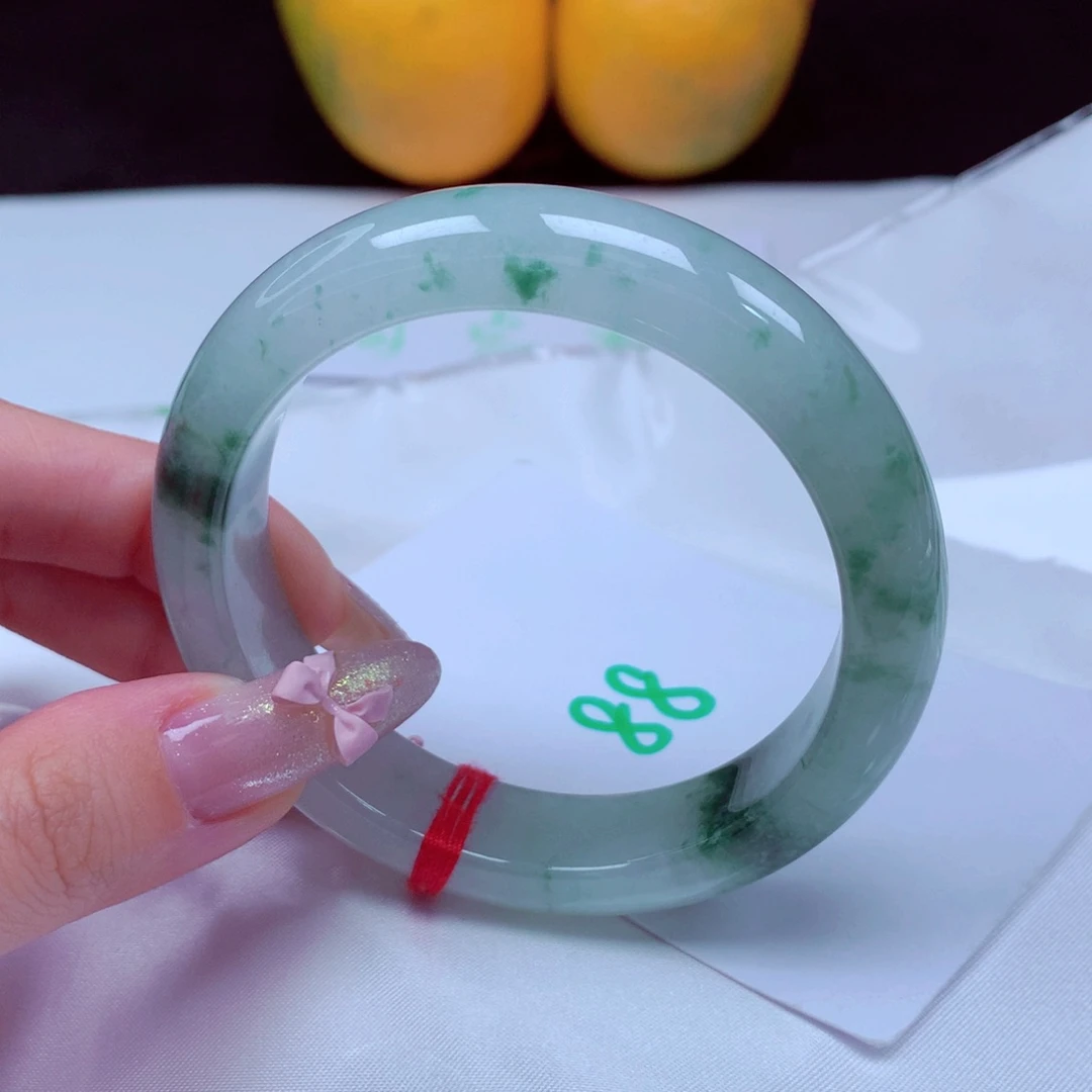 未镶嵌手镯翡翠天然缅甸翡翠A货手镯 88号