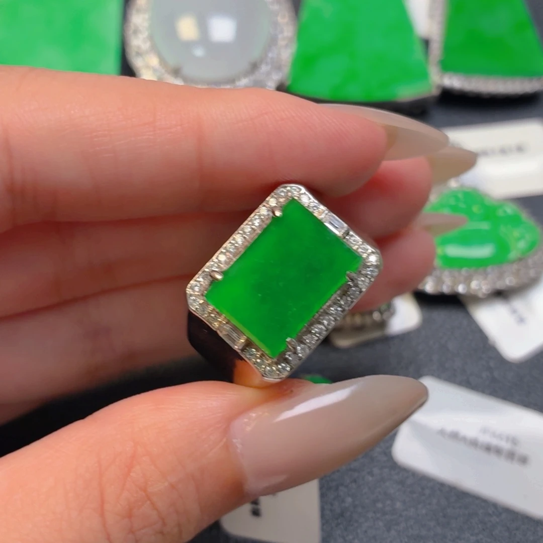 翡翠银S925镶嵌颈饰