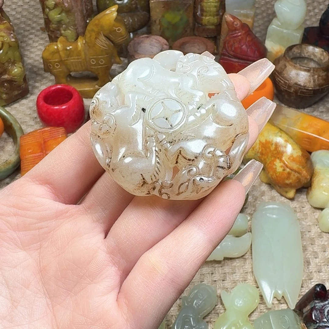 白玉菩提吊坠挂件