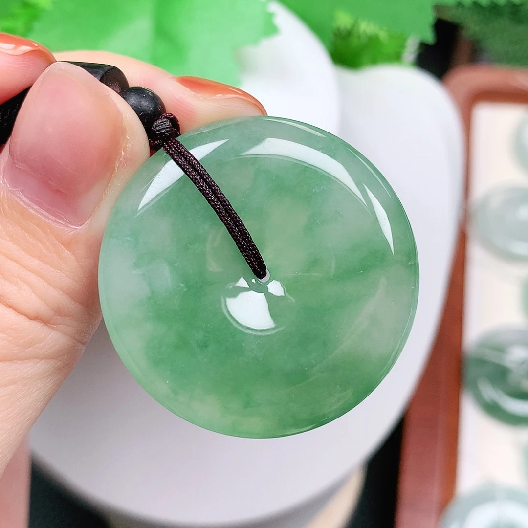 翡翠未镶嵌颈饰平安36-6.4