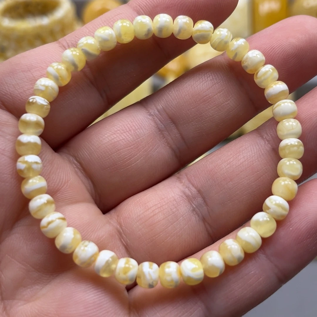 琥珀未镶嵌手链手串