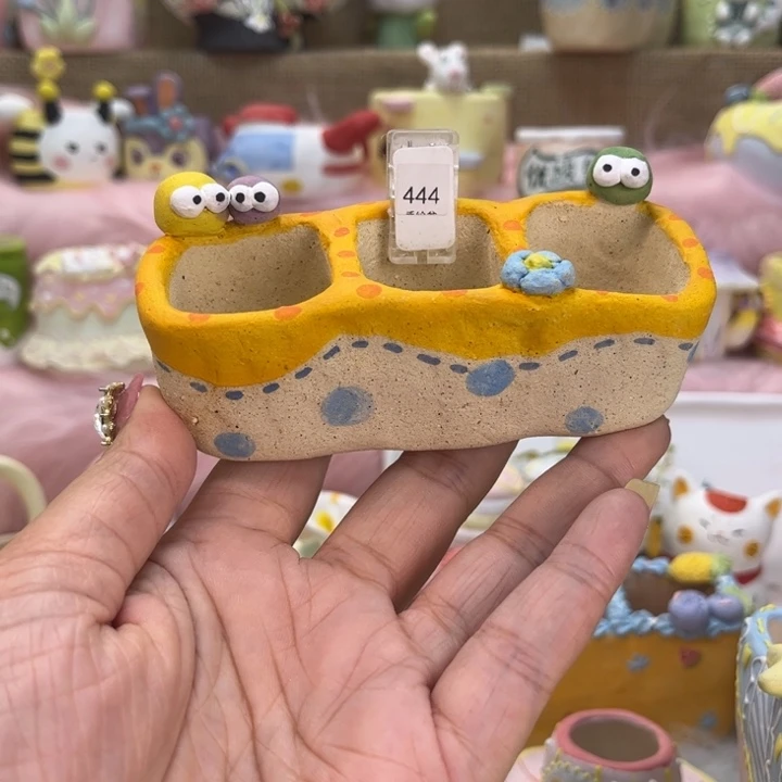 444三宫格手工花盆