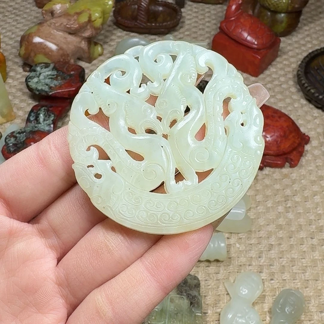 白玉菩提吊坠挂件