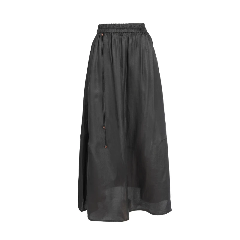 [聆月]FY2181106香云纱新中式半身裙