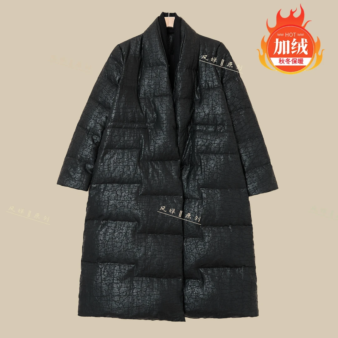 【羽绒服合集】冬季新款龟裂纹红云纱气质减龄香云纱鹅绒服