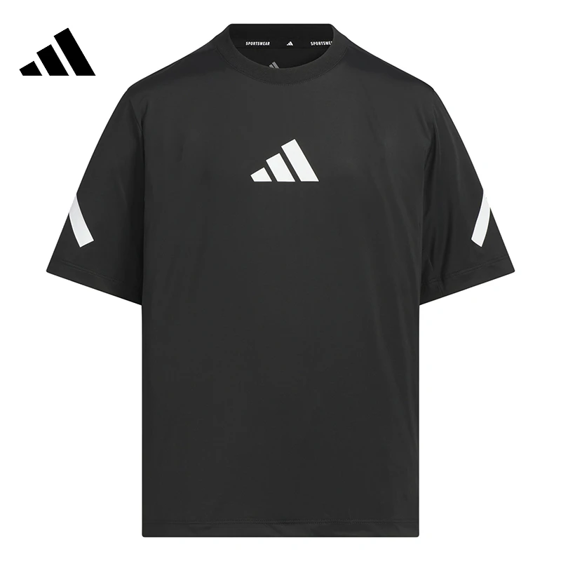 adidas kids阿迪达斯小童大童Z.N.E SS TEE针织无领短T恤JW7062