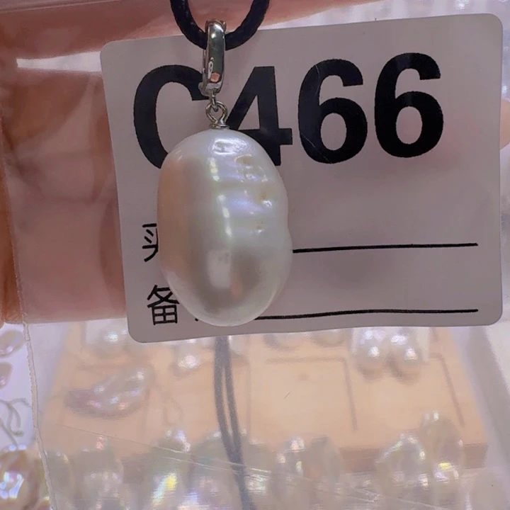 颈饰银S925镶嵌淡水珍珠