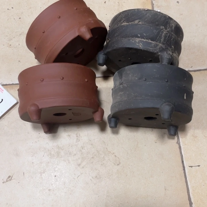 紫砂花盆紫砂花盆口13高8.5