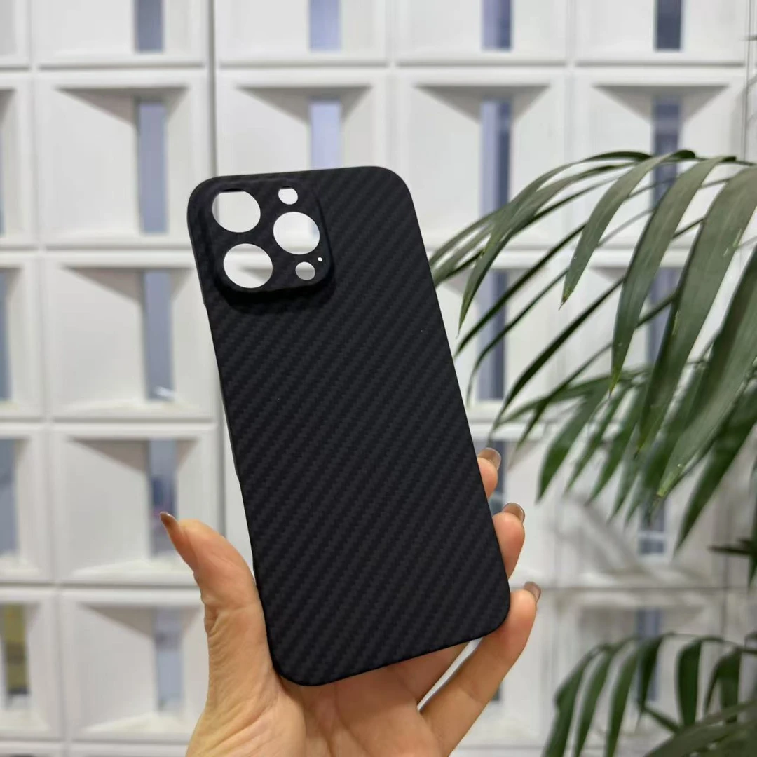 准新品  16promax/16pro黑灰精孔【微瑕】全包磁吸芳纶纤维凯夫拉壳