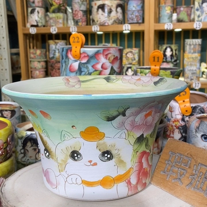 红陶景德镇艺术手绘作品