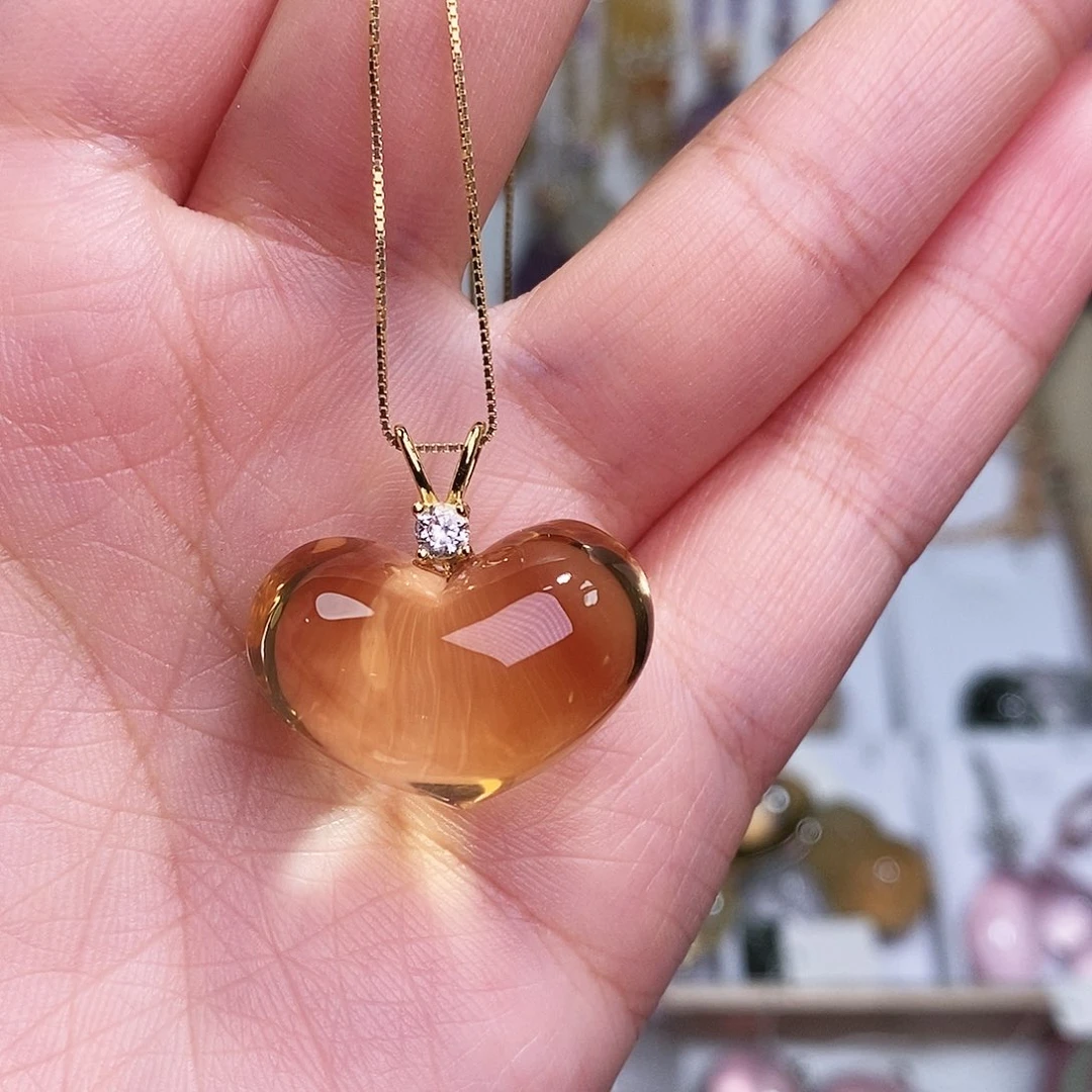 银S925镶嵌水晶吊坠(赠链)