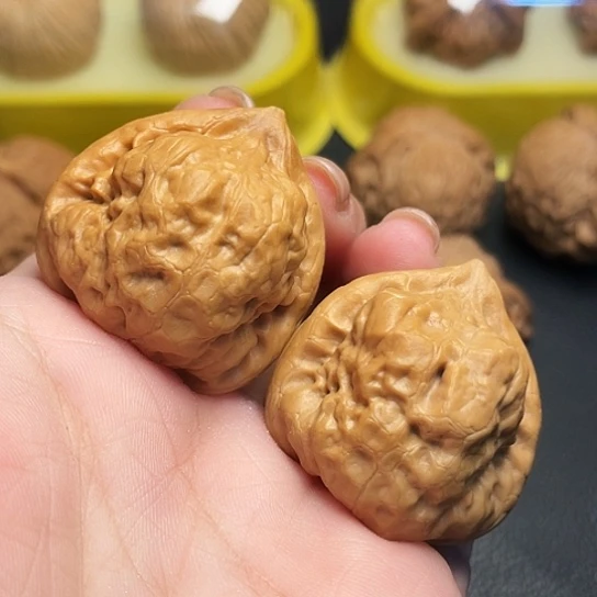文玩核桃古蟾一对