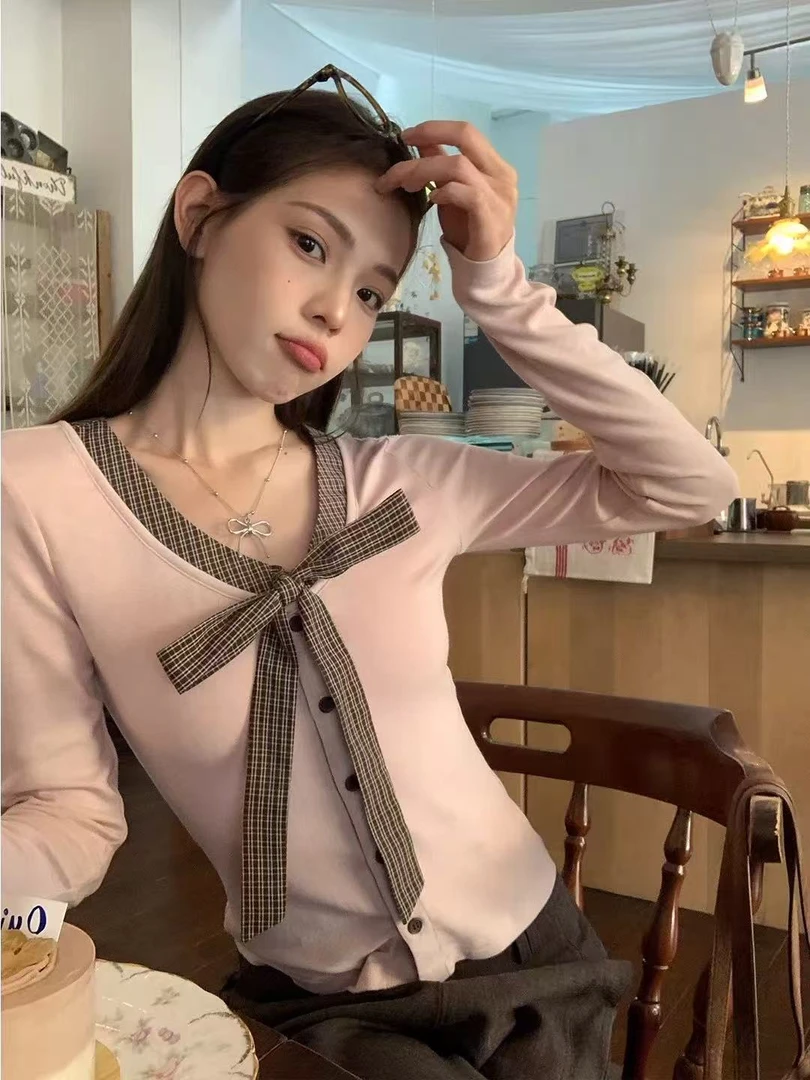 【长袖女装150-200】长袖T恤女秋冬打底东大门内搭修身显瘦百搭上衣