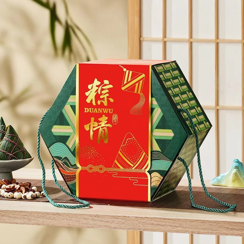 端午节礼盒新款粽子包装盒空盒子手提通用咸鸭蛋特产高档礼盒定制