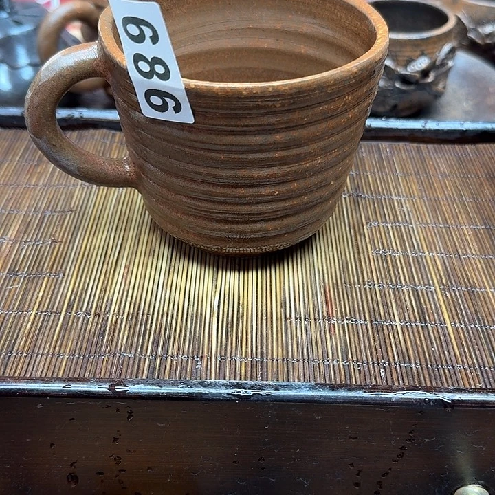 纯手工制作粗陶茶具