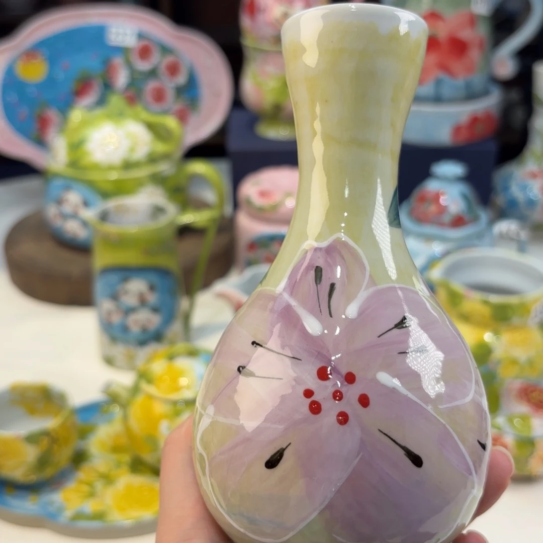 景德镇手绘高温釉下彩陶瓷茶具