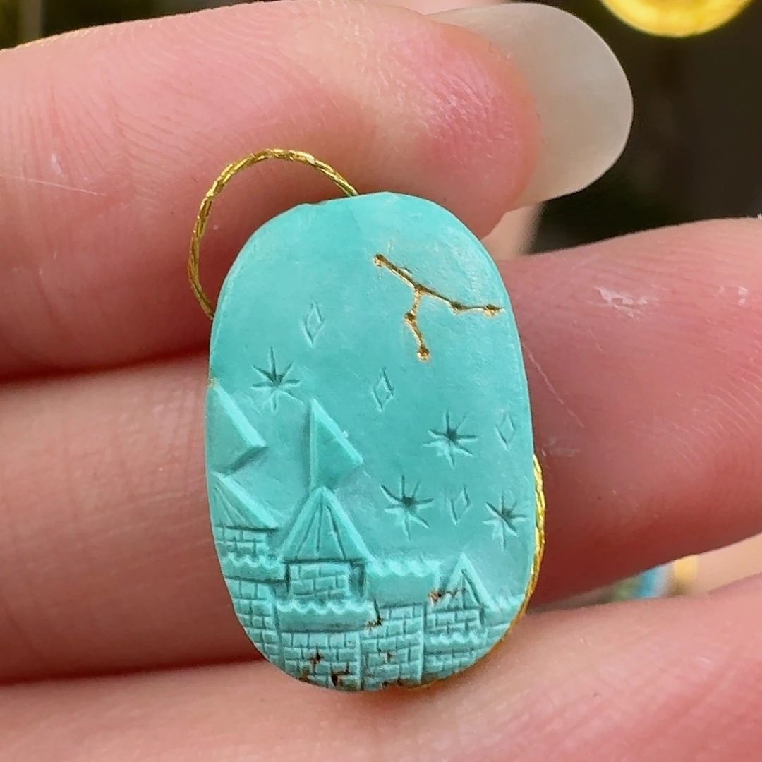 绿松石珠宝奇石未镶嵌