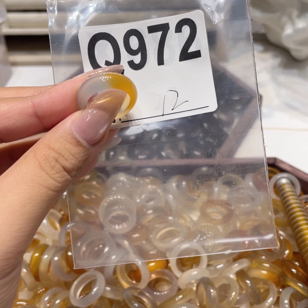 玛瑙/玉髓未镶嵌戒指972