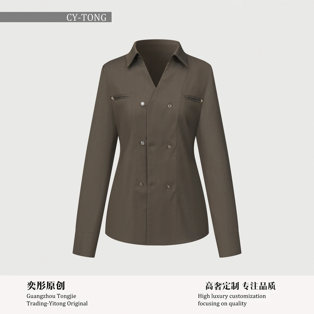 【彤姐原创】春季气质设计感轻奢休闲时尚简约上衣W25H304