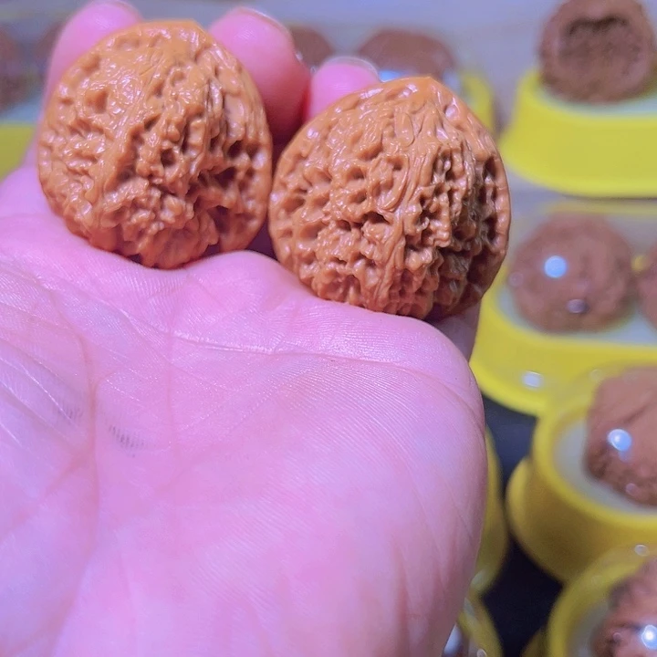 文玩核桃把件南疆石59x39x36