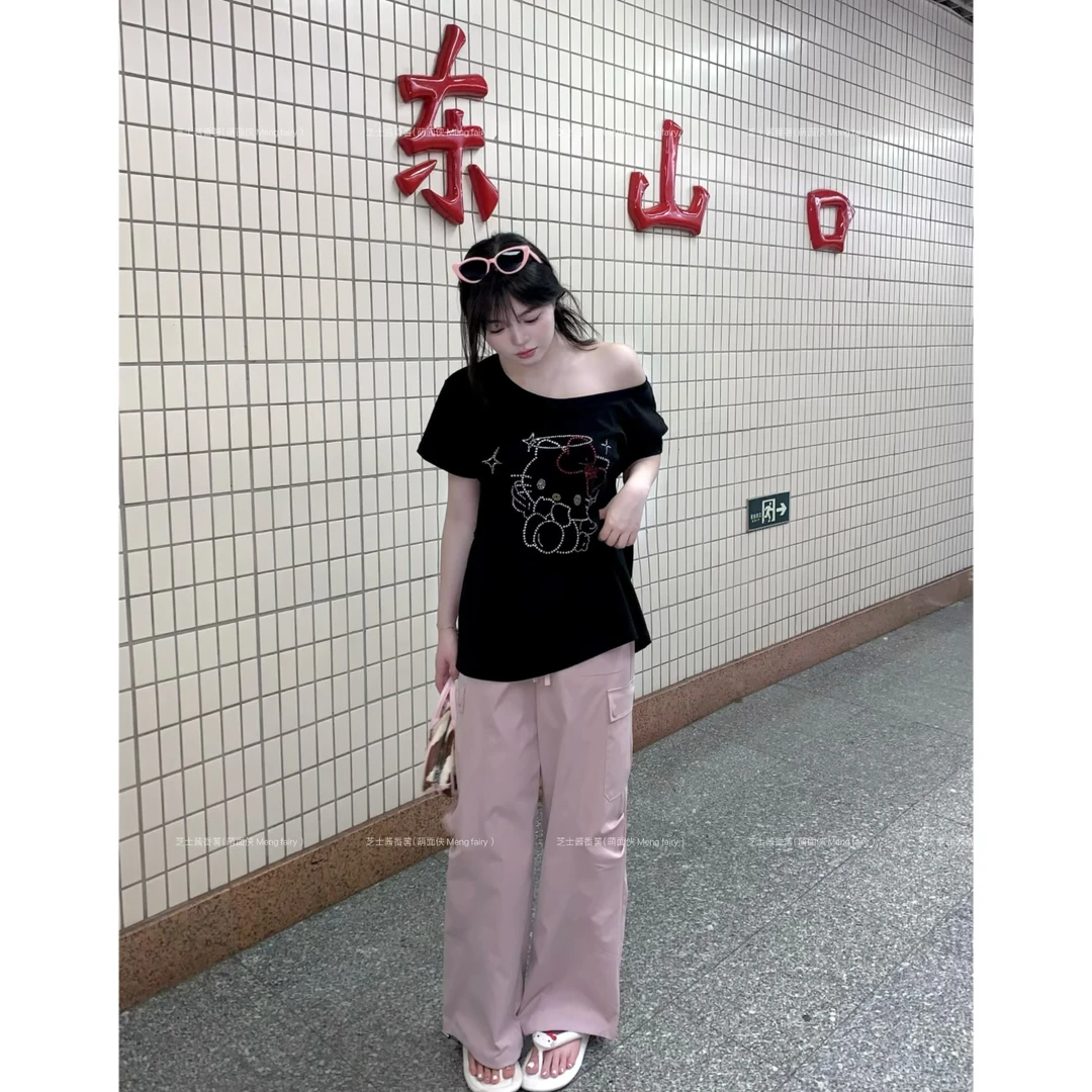 萌面侠小羊【工装时代】洋气衣服女工装长裤女生韩系ins衣服6210