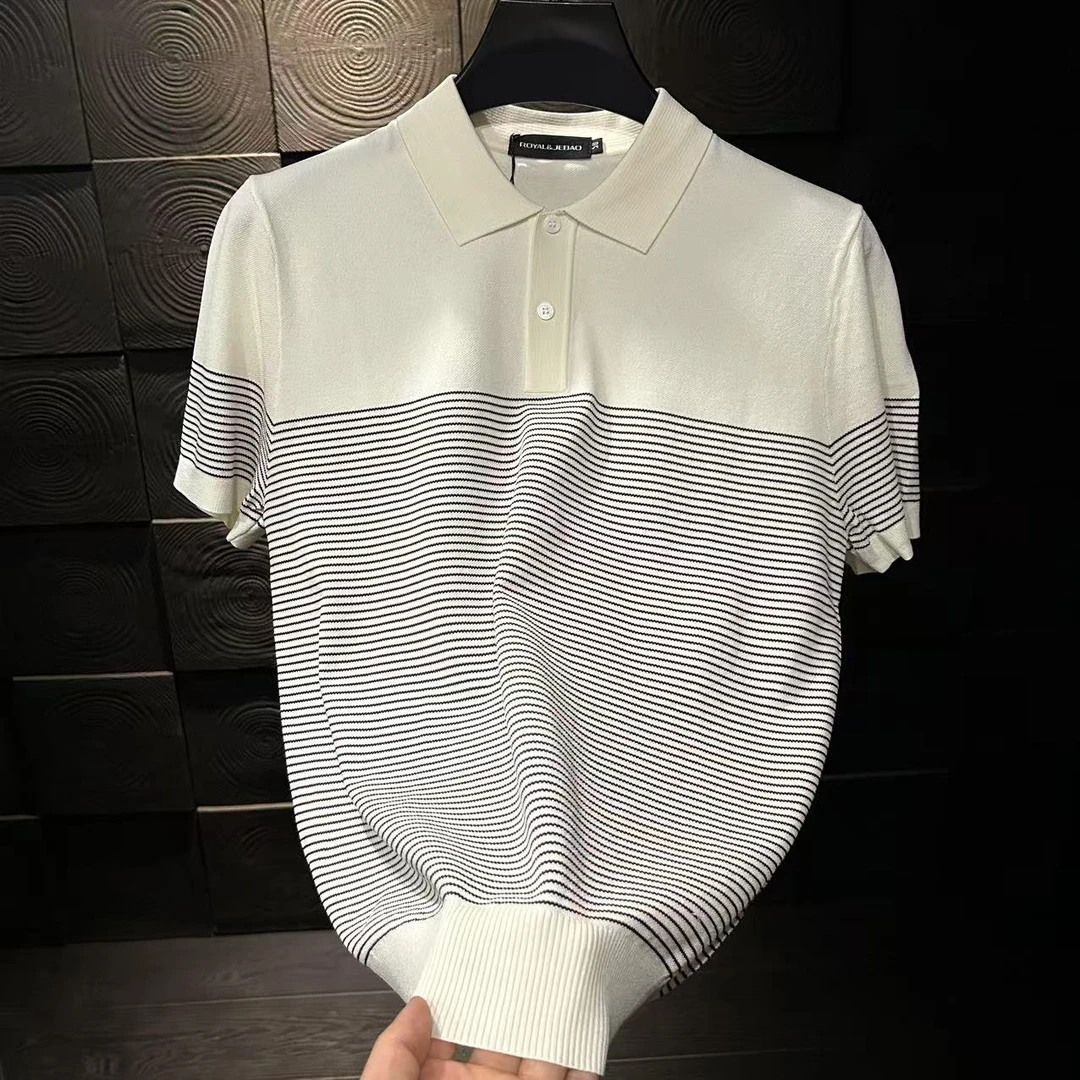 【轻奢】男士翻领欧货短袖