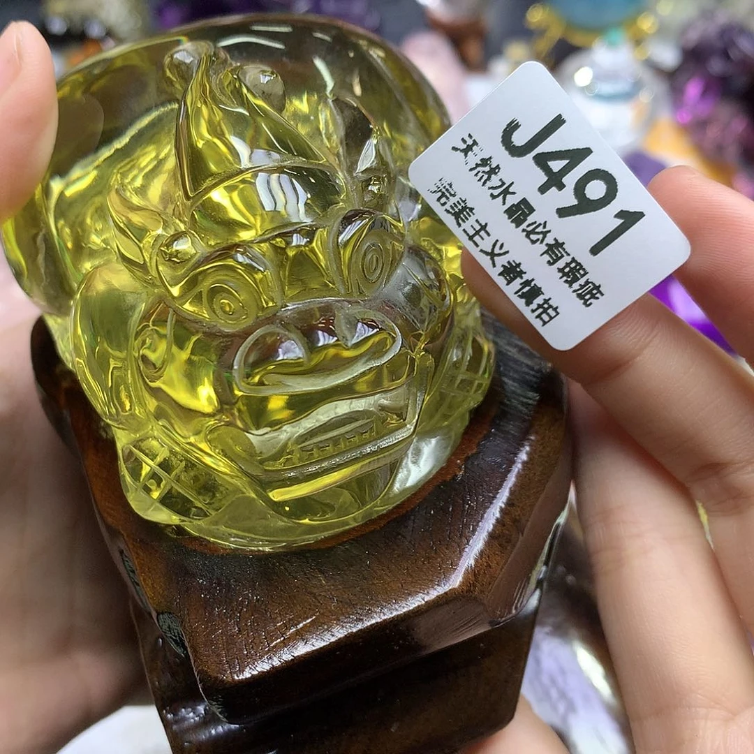 卓***凝珠宝半成品未镶嵌水晶摆件