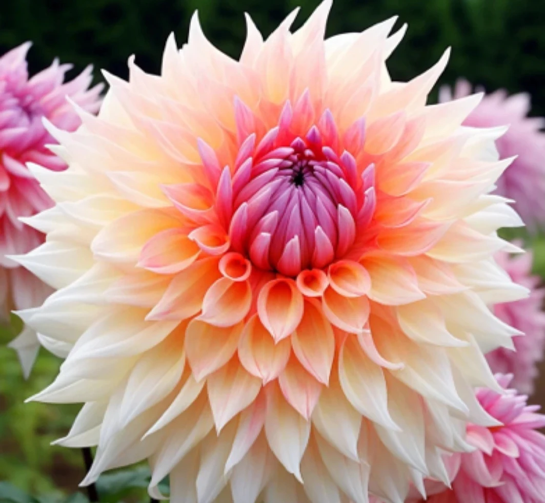 【进口大花】幻彩盆栽地栽好养护好种植四季种植大丽花