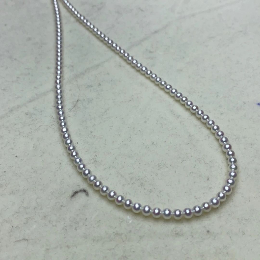 淡水珍珠颈饰银S925镶嵌如****来项链定制