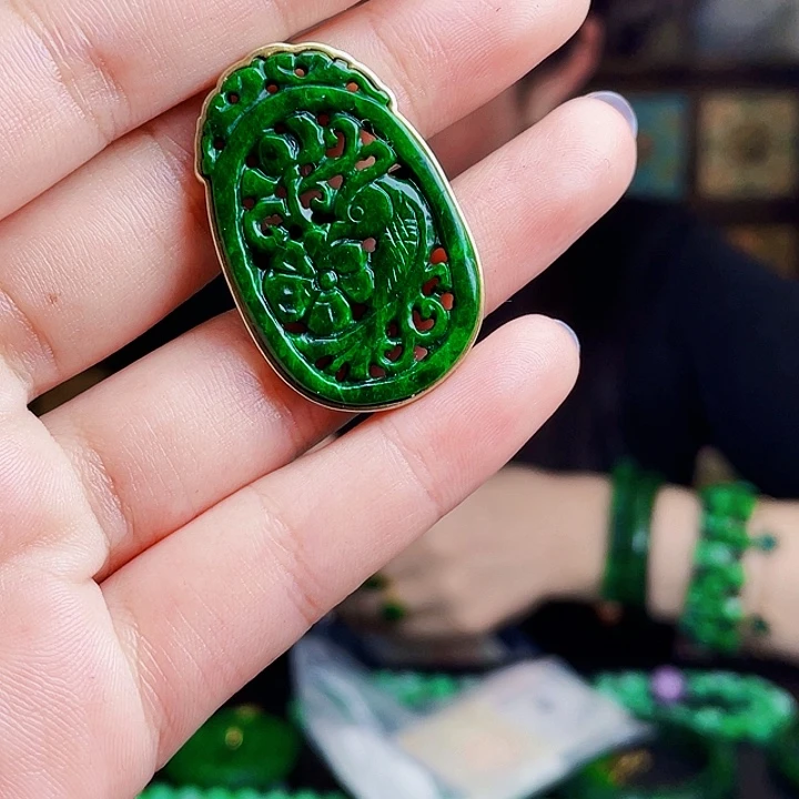 翡翠银S925镶嵌颈饰多样性