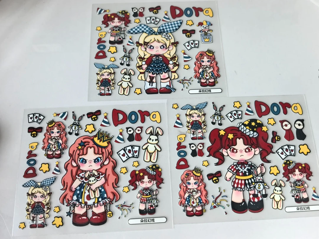 新款5d浮雕立体贴纸diy手工手帐可爱少女心ins手机壳充电宝装饰贴