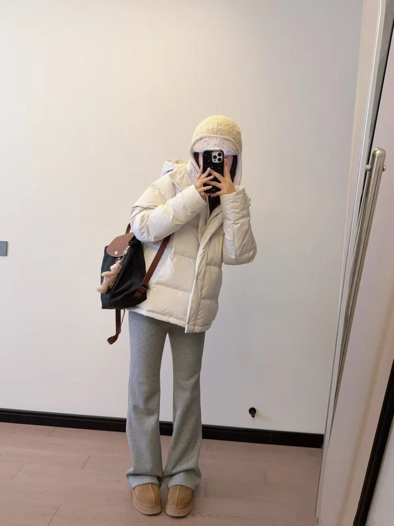 好漂亮露家五格厚款时尚冬季羽绒服