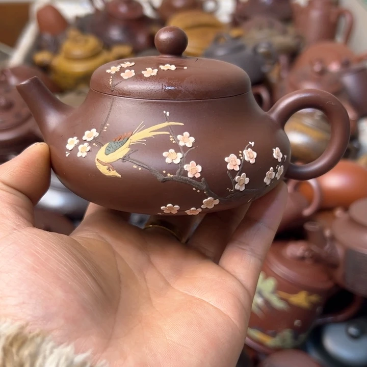 紫砂茶壶紫砂壶盖子开裂