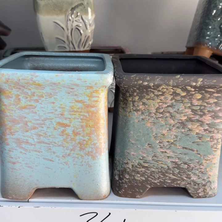 紫砂花盆口17高19，11111