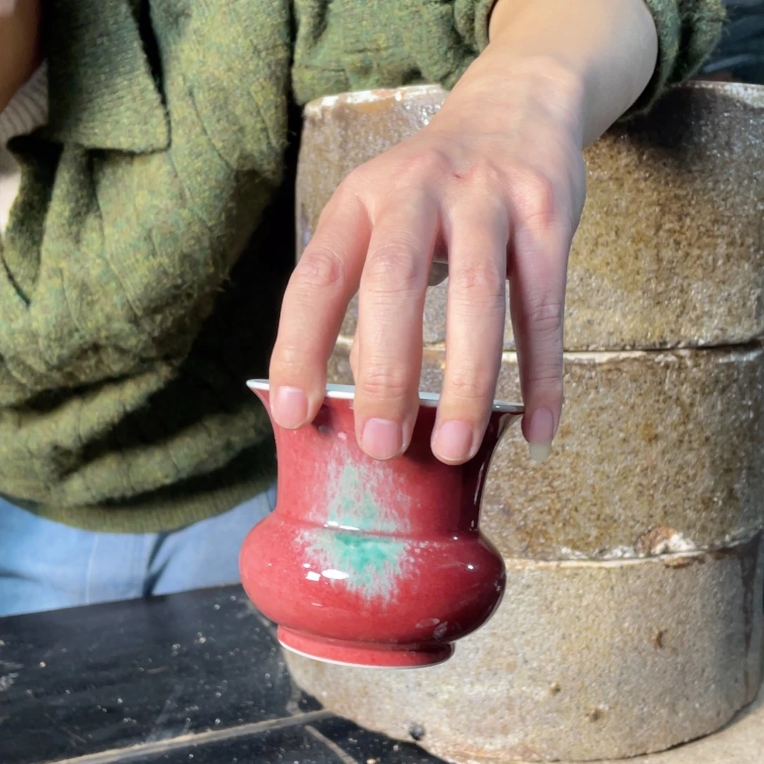 ****望高温颜色釉主人杯