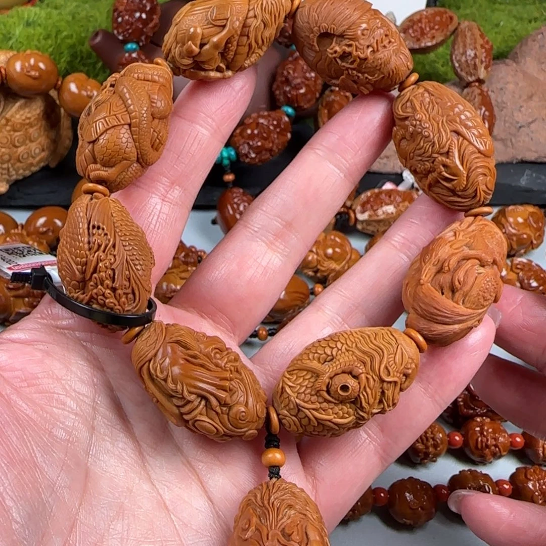 橄榄核手串/手链瑞兽山海经手串