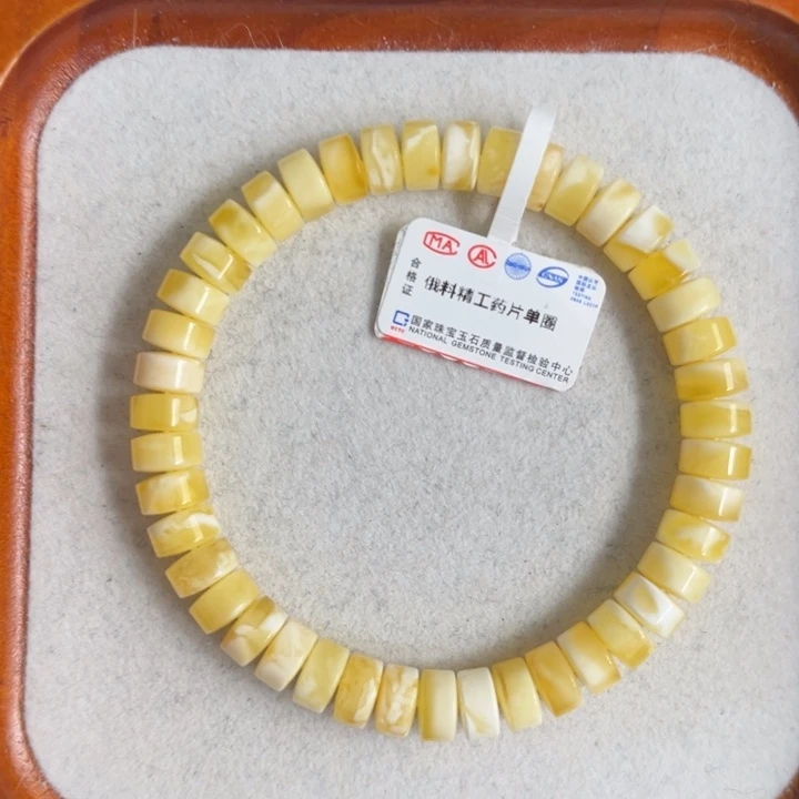 琥珀未镶嵌珠宝奇石M156号8+金瓷白妖花