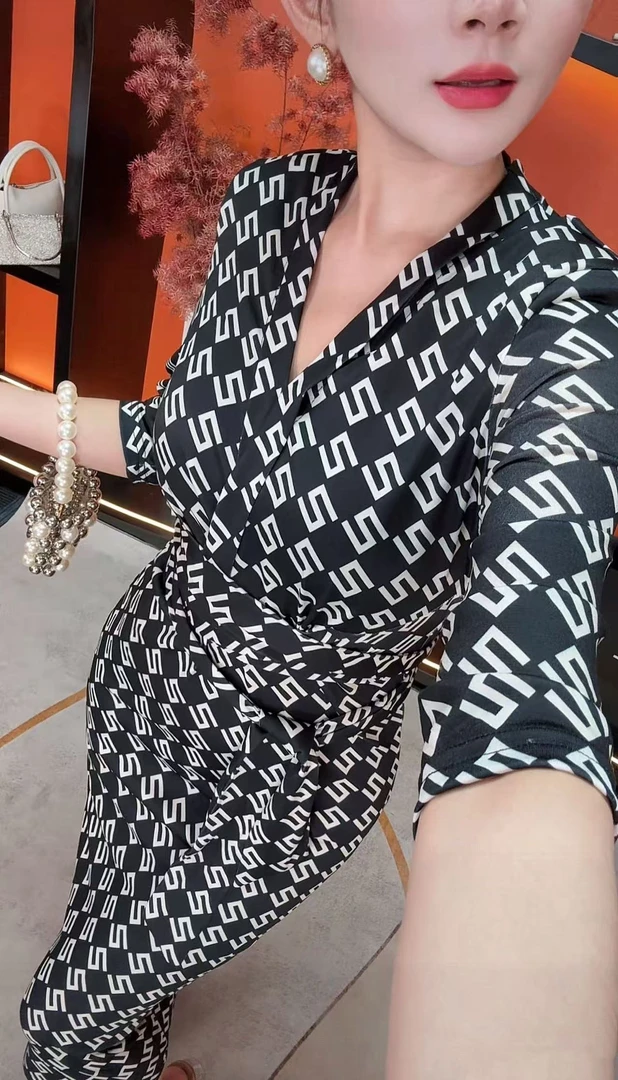 喜喜家【绝代芳华】水晶麻纱夏季新款性感V领绑带收腰修身裙33884